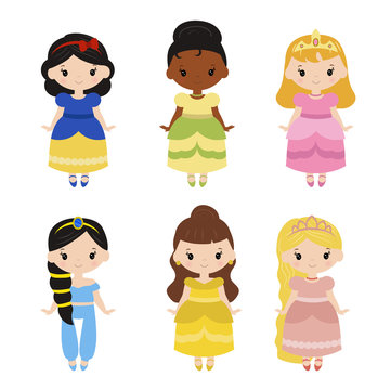 Collection of beautiful princesses