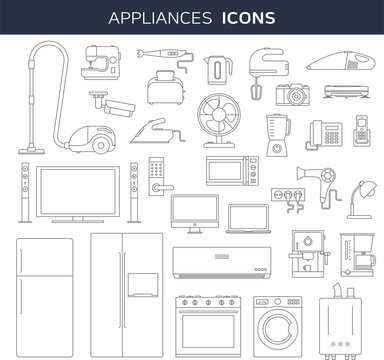 Home Appliances Icon Set