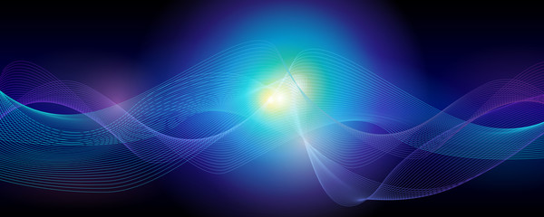 Abstract lights banner