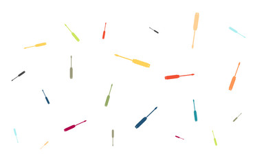 Viele bunte Schraubendreher