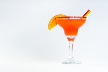summer cocktail of fruit and citrus