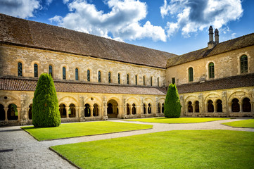 Fototapeta premium Abbey of Fontenay. Burgundy, France