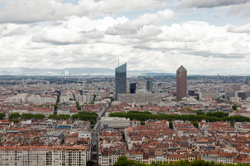 Panorama Blick auf Lyon