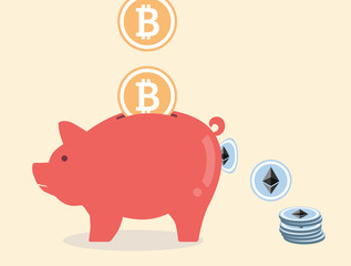 Convert from Bitcoin to Ethereum via piggy bank