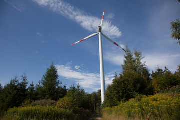 Windräder bei Lahr im Schwarzwald