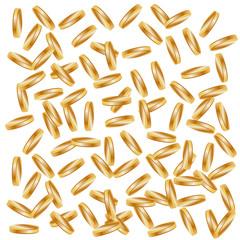 Rain of gold coins. Wealth, success, profit