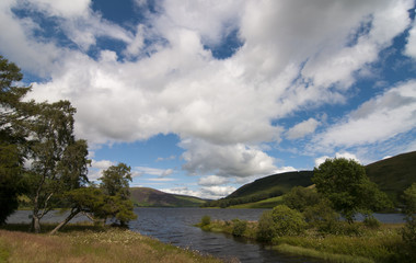 Looking north from the southern shore of St Mary's Loch