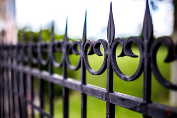 black fence