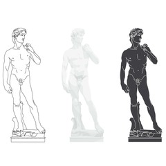 DAVID (Michelangelo). Masterpiece of Renaissance sculpture
European Monuments.