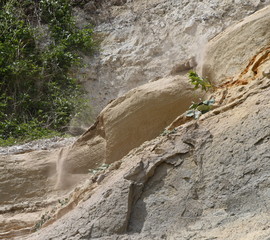 Erosion an der Steilküste
