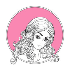 A young beautiful girl.