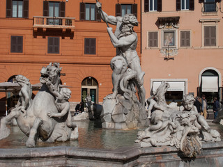 Rom, Neptunbrunnen, Piazza Navona © saumhuhn