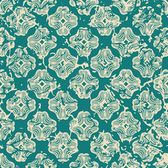 Vintage ornamental seamless textured pattern with grunge scratched effect . Element for design.