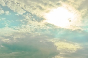 Dramatic Yellow Sunset Sky at Dusk