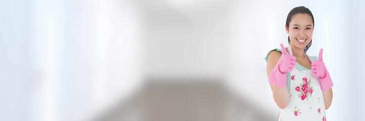 Cleaner with bright background