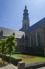 Fototapeta na wymiar Zeeland, Middleburg, koorkerk, Abdijtoren de Lange Jan