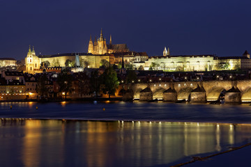 Fototapeta na wymiar Prague , at night Czech Republic.