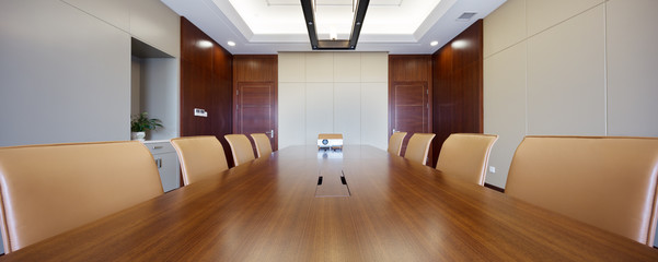 interior of modern meeting room