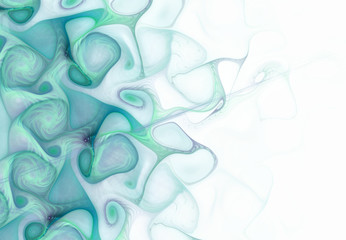 Patterns on white. Stylish color lines on a white background. Geometric, organic forms. A beautiful backdrop for the substrate. For design and installation. For writing of the text and illustrations.