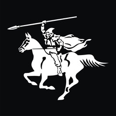 Horseman with a spear