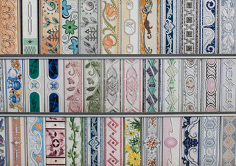 Collection of tiles with different patterns