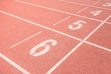 Running track number