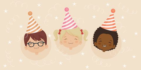 Birthday party invitation card template