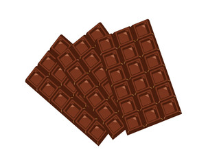 Plain chocolate isolated