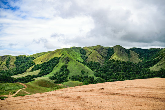 Beautiful mountain at Kerala Thekkady Sathram Off Road
