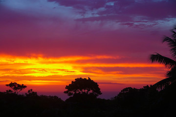 Fototapeta na wymiar Sunset over Sosua