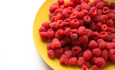  Yellow raspberry plate