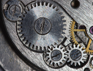 The mechanism of the old clock on a large scale