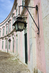 In the streets of the town Queluz, Portugal