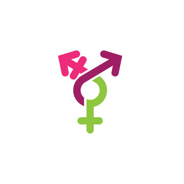 Gender equity icon logo