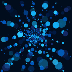Vector, abstract background with circles