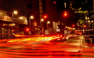 Naklejka premium Frankfurt bei Nacht