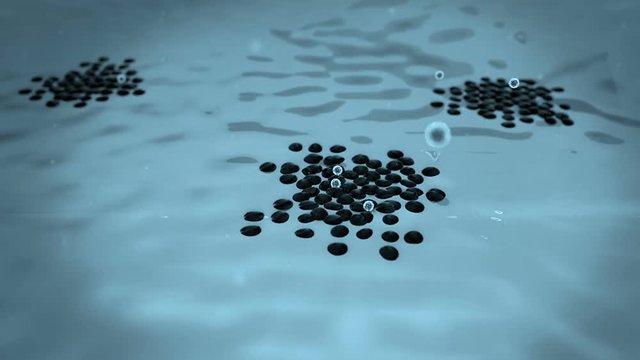 3d rendered cancer cell, Clusters of cells, Cancer cell and Lymphocytes, T-lymphocytes attack a migrating cancer cell, Cancer cell attacked by lymphocytes, Macrophage attack of the cells