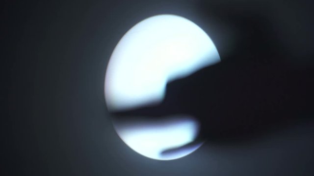 Mimic game: shadows of people arms render an impulsive chat of dog