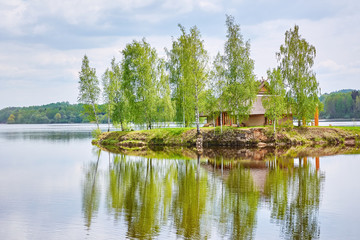 Obraz premium Island with a House