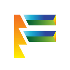 Abstract Letter F Logo