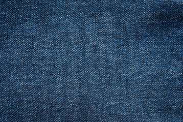 Imitation of denim. Texture of fabric. Rectangular blue background.