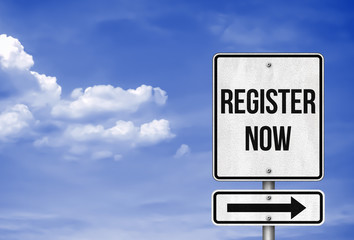 Register Now - Road sign information