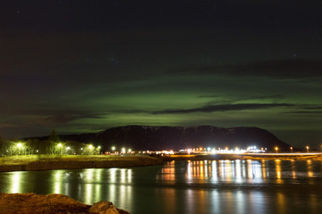 Northern Lights, Sellfoss, Iceland