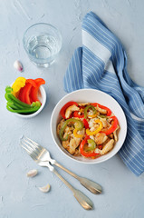 Chicken Bell pepper rice