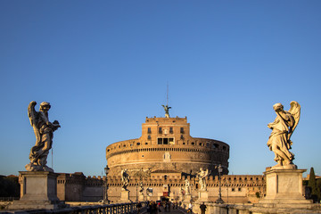 Sant' Angelo Bridge and Sant' Angelo Castel, Rome