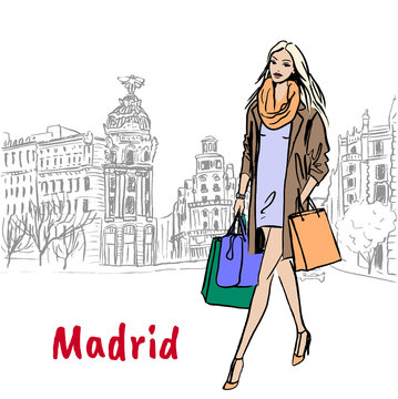 Woman in Madrid