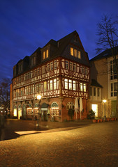 Wertheim House on Romerberg plaza (Roemer Square) in Frankfurt am Main. Germany