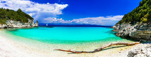 Most beautiful beaches of Greece -  Antipaxos island with turquoise waters