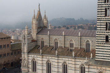 Duomo di Siena. View from facciatone Tuscany. Italy.