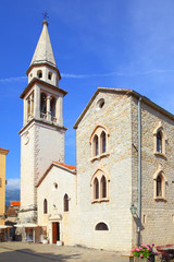 Fototapeta na wymiar Saint Ivan Church in Budva